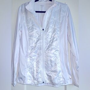 BCG - NWT WHITE QUILTED TRAINING JACKET SIZE LARGE